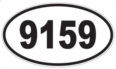 9159 - Oval Sticker