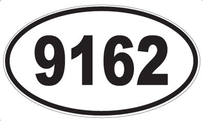 9162 - Oval Sticker