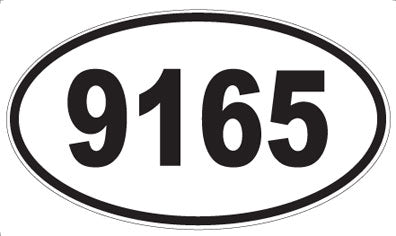 9165 - Oval Sticker