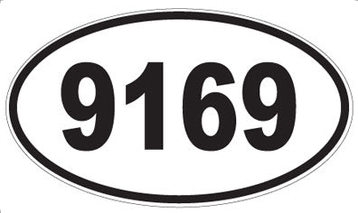 9169 - Oval Sticker