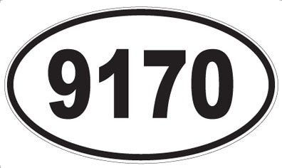 9170 - Oval Sticker