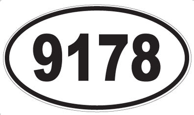 9178 - Oval Sticker