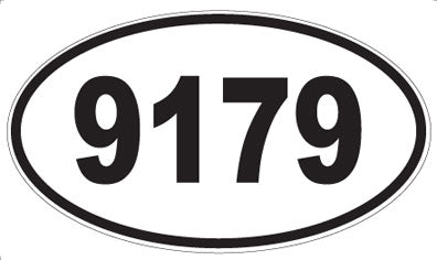 9179 - Oval Sticker