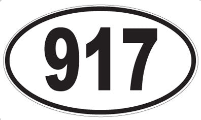 917 - Oval Sticker