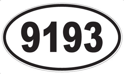 9193 - Oval Sticker