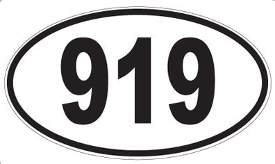 919 - Oval Sticker