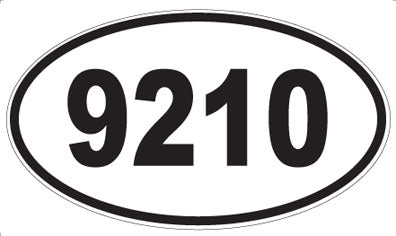 9210 - Oval Sticker