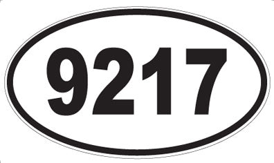 9217 - Oval Sticker
