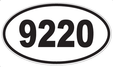 9220 - Oval Sticker