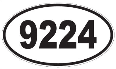 9224 - Oval Sticker