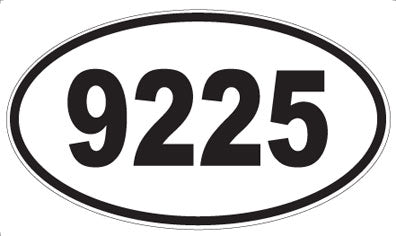 9225 - Oval Sticker