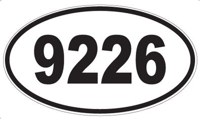 9226 - Oval Sticker