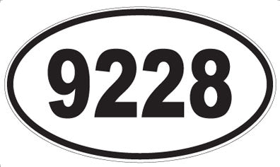 9228 - Oval Sticker