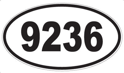 9236 - Oval Sticker