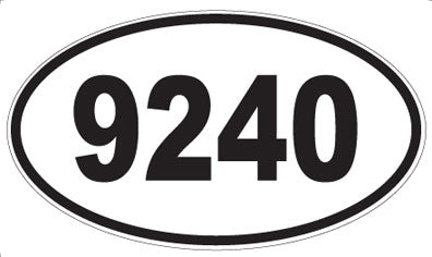 9240 - Oval Sticker