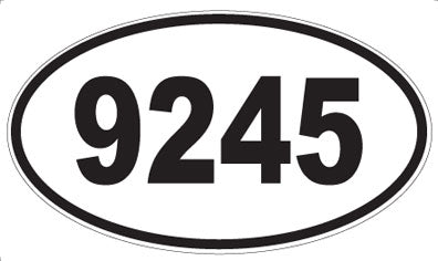9245 - Oval Sticker