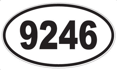 9246 - Oval Sticker