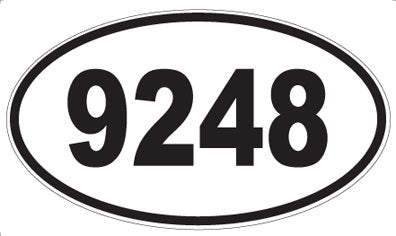 9248 - Oval Sticker