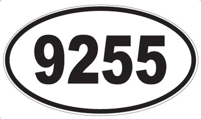 9255 - Oval Sticker