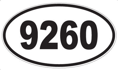 9260 - Oval Sticker