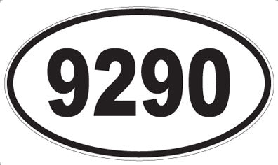 9290 - Oval Sticker