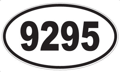 9295 - Oval Sticker