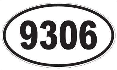9306 - Oval Sticker