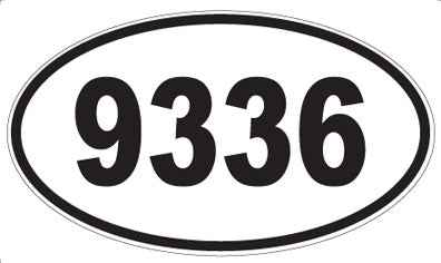 9336 - Oval Sticker