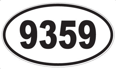 9359 - Oval Sticker