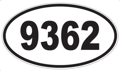 9362 - Oval Sticker
