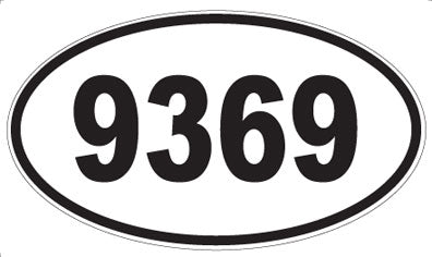 9369 - Oval Sticker