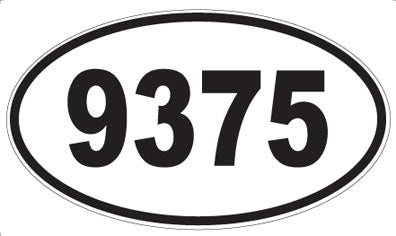 9375 - Oval Sticker