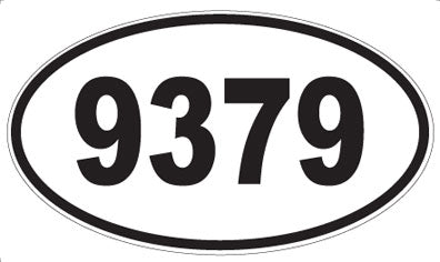 9379 - Oval Sticker