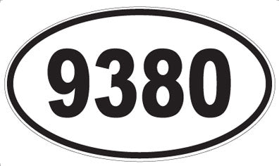 9380 - Oval Sticker