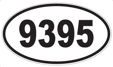 9395 - Oval Sticker