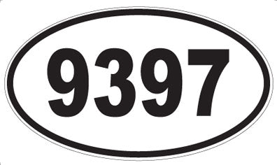 9397 - Oval Sticker