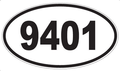 9401 - Oval Sticker