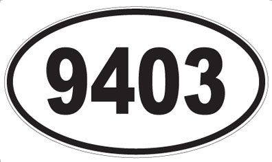 9403 - Oval Sticker