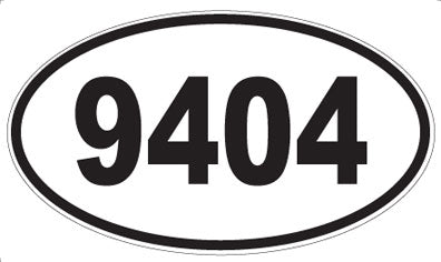 9404 - Oval Sticker
