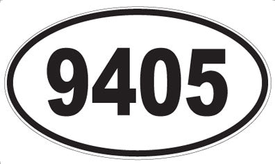 9405 - Oval Sticker