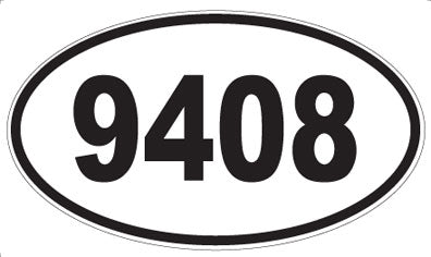 9408 - Oval Sticker