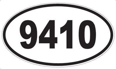 9410 - Oval Sticker
