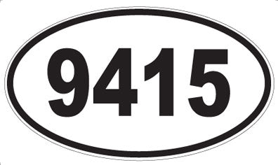 9415 - Oval Sticker