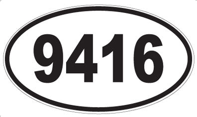 9416 - Oval Sticker