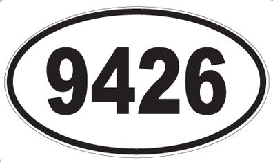 9426 - Oval Sticker