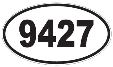 9427 - Oval Sticker