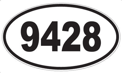 9428 - Oval Sticker