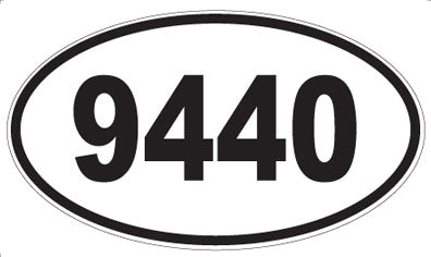 9440 - Oval Sticker