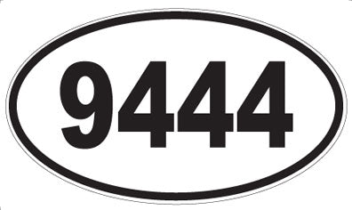 9444 - Oval Sticker
