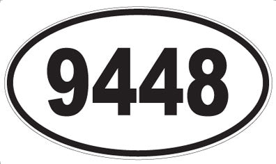9448 - Oval Sticker